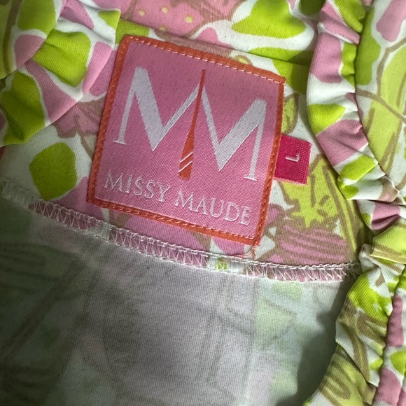 Missy Maude golf, ruffle collar top Sz LG - Picture 3 of 6